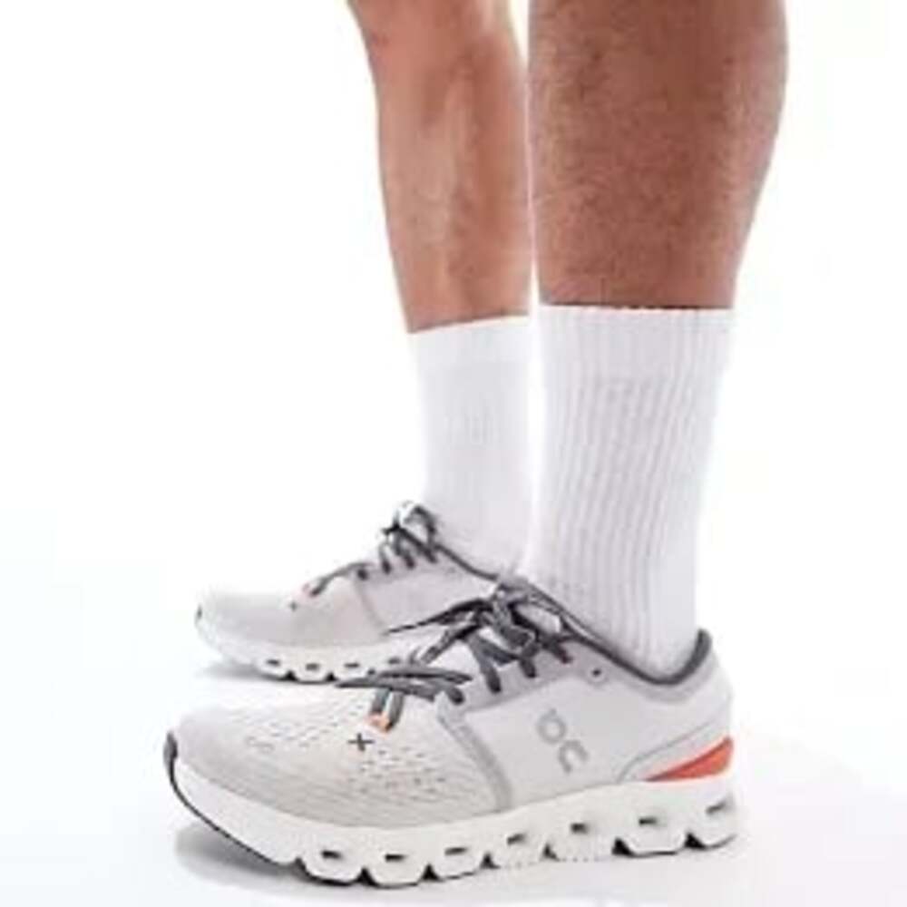 On Running Cloud X 4 Sneakers Silver Flame Men's Size 9